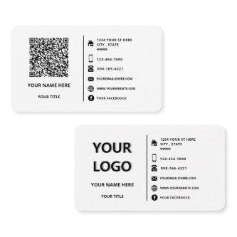 Your QR Code Name Logo Address Info