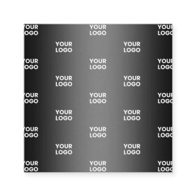 Your Simple Repeating Logo | Black & Grey Gradient Enclosure Card