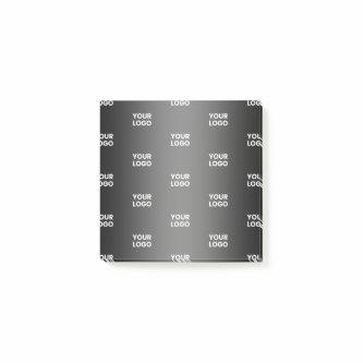 Your Simple Repeating Logo | Black & Grey Gradient Post-it Notes