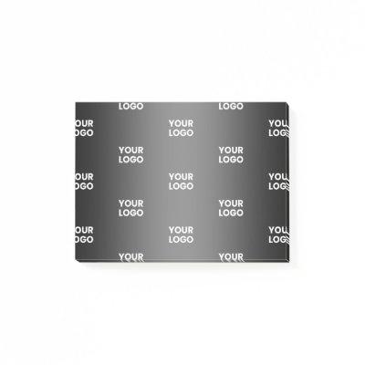 Your Simple Repeating Logo | Black & Grey Gradient Post-it Notes