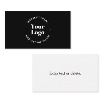 Your Uploaded Business Logo or other Design Enclosure Card