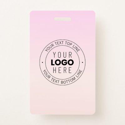 Your Uploaded Logo | Editable Circular Text  Badge