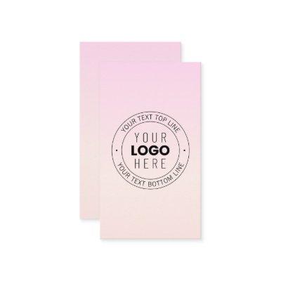 Your Uploaded Logo | Editable Circular Text  Enclosure Card
