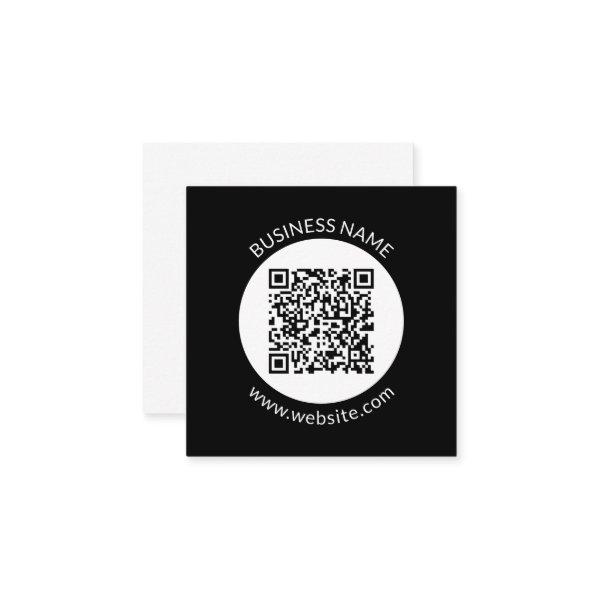 Your Uploaded QR code | Editable Text & Colors Enclosure Card
