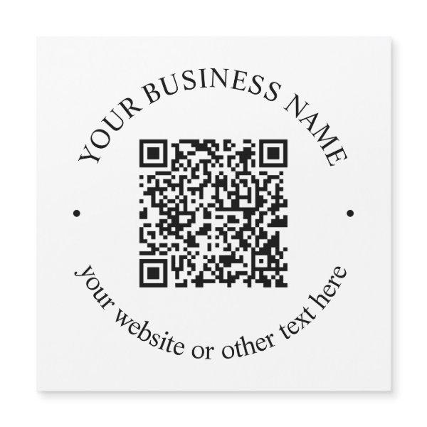 Your Uploaded QR code Plus Editable Circular Text