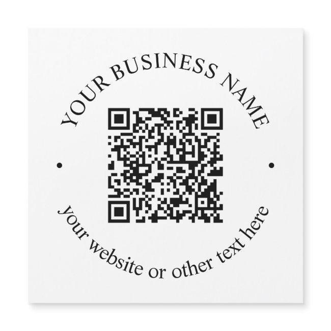 Your Uploaded QR code Plus Editable Circular Text