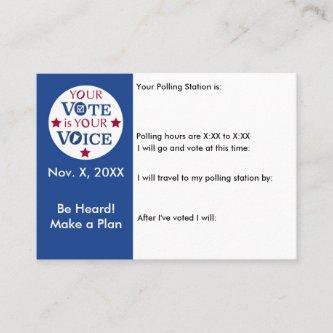 Your Voice is Your Vote in Person Ballot Reminder