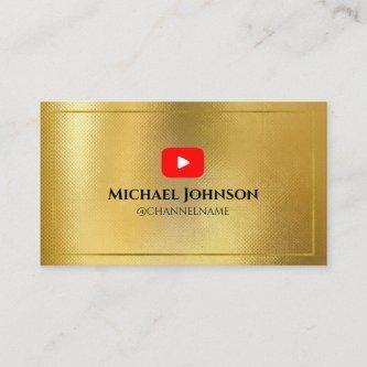 YOUTUBE Channel Advertisement QR Code GOLD