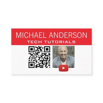 YouTube Channel Logo and QR Code | Modern YouTuber