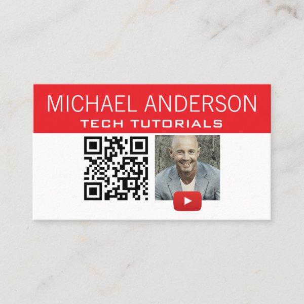 YouTube Channel Logo and QR Code | Modern YouTuber