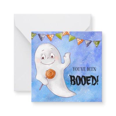 You've Been Booed Halloween Note Card