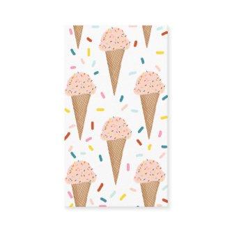 Yummy pink ice cream cones