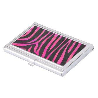 Zebra Black and Hot Pink Print Case For