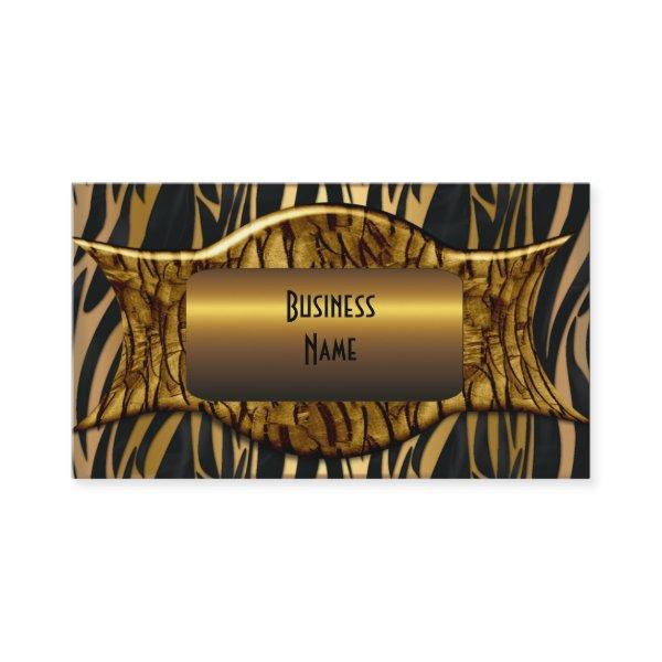 Zebra Black Gold Elegant Business