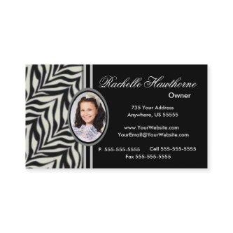 Zebra Print Photo Logo  ~ Bl