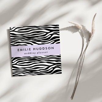 Zebra Print, Zebra Stripes, Black And White Square