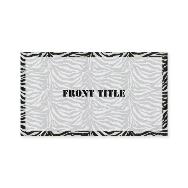 Zebra Skin Camouflage Texture