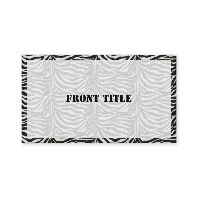 Zebra Skin Camouflage Texture