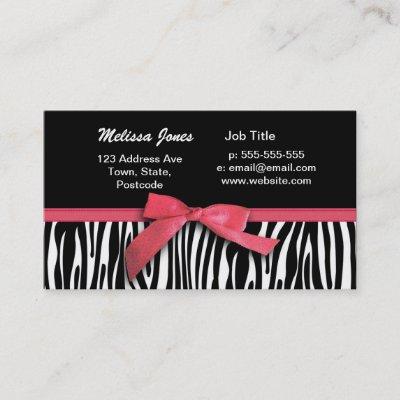 Zebra stripes and red ribbon graphic