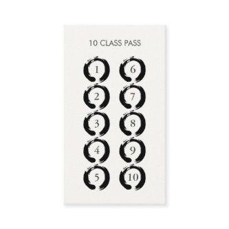 Zen Circles 10 Class Pass Card