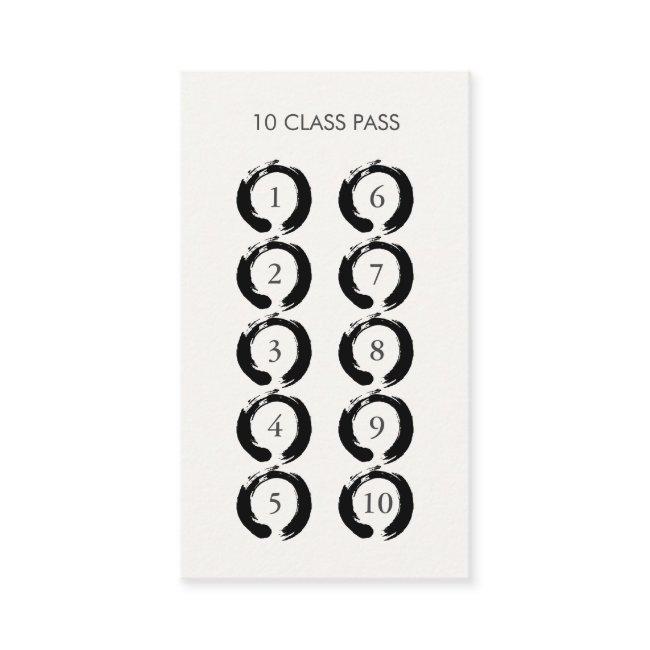 Zen Circles 10 Class Pass Card