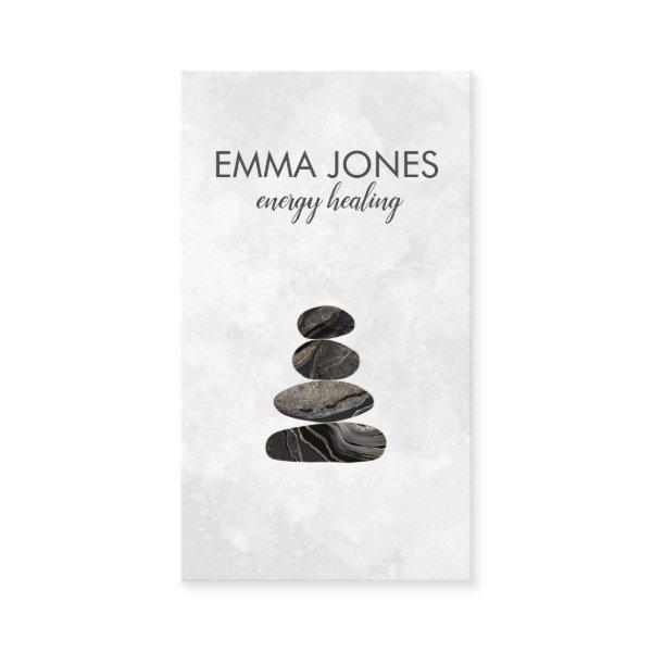 Zen Stones Black Marble and gold - Minimal