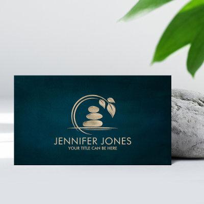 Zen Stones -harmony and tranquility pastel gold