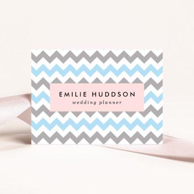 Zigzag Pattern, Chevron Pattern, Blue, Gray