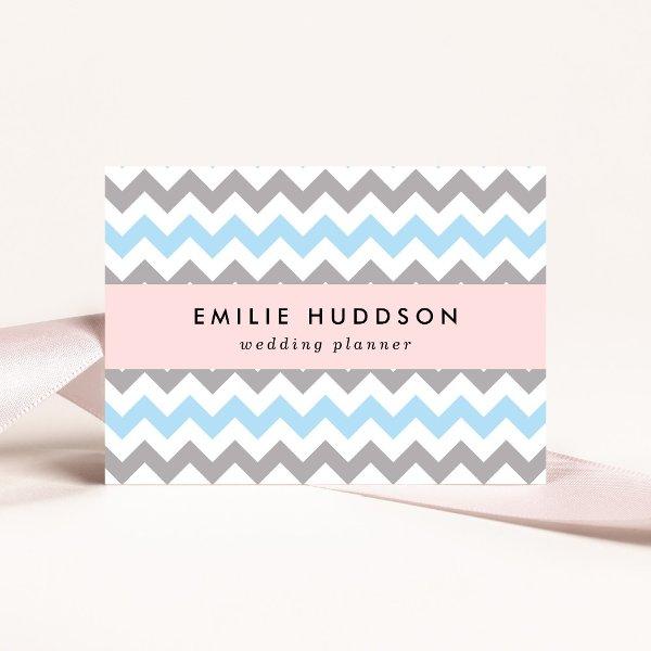 Zigzag Pattern, Chevron Pattern, Blue, Gray