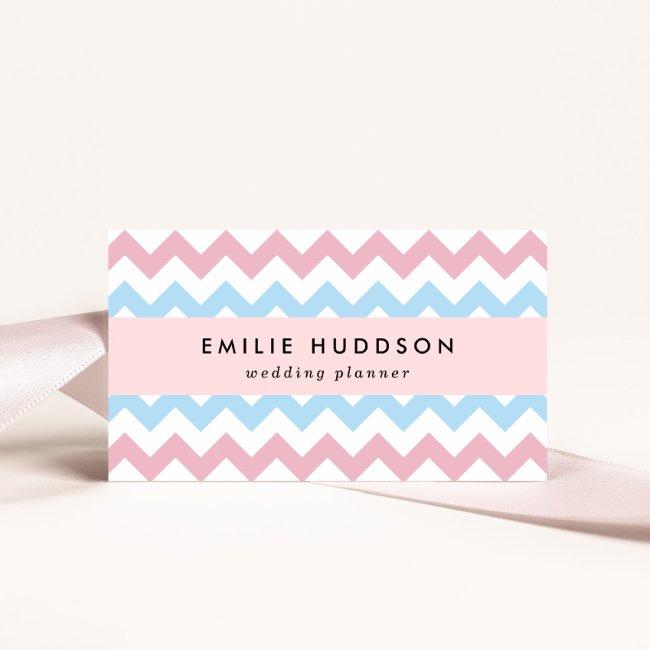Zigzag Pattern, Chevron Pattern, Blue, Pink