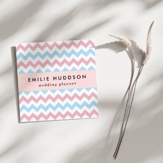 Zigzag Pattern, Chevron Pattern, Blue, Pink Square