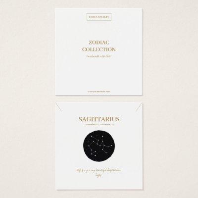 Zodiac Sign Sagittarius Jewelry Display Card