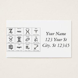 Zodiac Sun Sign Astrology Calendar Thunder_Cove