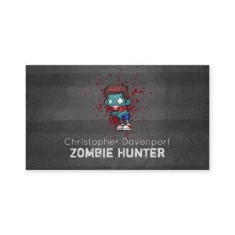 Zombie Hunter with Blood Splatter Creepy Cool