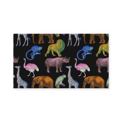 Zoo Animals Vibrant Colors Pop Art Animal Lovers