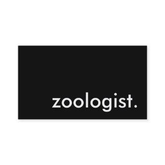 zoologist.