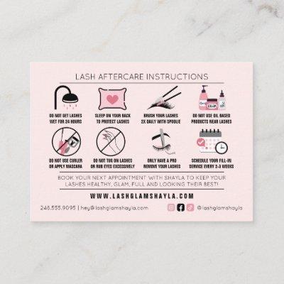 Lash Extensions Aftercare Instructions Appointment