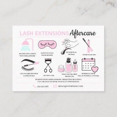 Lash Extensions Aftercare Instructions