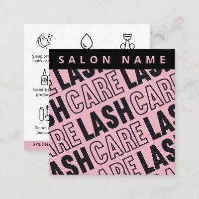 Modern Eyelash Extensions Lash Lift Aftercare Square