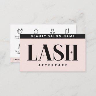 Modern Simple Eyelash Extensions Lash Aftercare